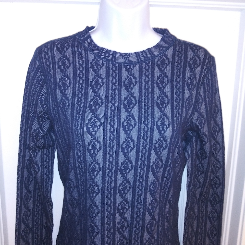 Free People Movement Blue Long Sleeve Shirt View 3